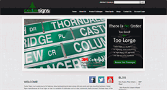 Desktop Screenshot of cedarsignsinc.com